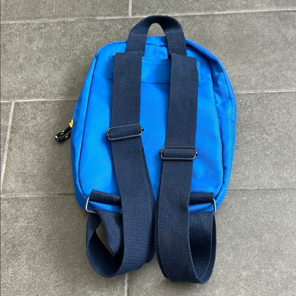 Blue Kids Backpack with Yellow Accents - Picture 2 of 5
